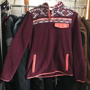 Cozy fleece hoodie worn once
